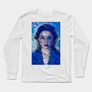Madelyn Cline Oil Painting Long Sleeve T-Shirt